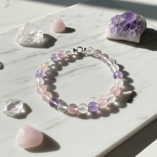 Natural Crystal Bracelet Healing Stone Jewelry